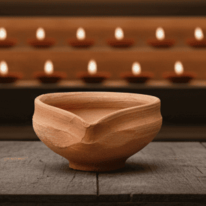 Handmade Big Diya (Set of 4) – Traditional Clay Lamps for Diwali Poojan 🪔