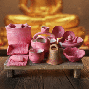 Traditional Clay Kitchen Set (Gharonda / Diwali Mitti Ka Bartan Set)