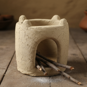 Mitti Ka Chulha – Traditional Clay Stove for Pooja & Authentic Cooking