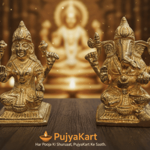 Brass Laxmi Ganesh Idol Set for Home Décor And Intricate Design
