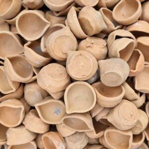Clay Diyas for Diwali Pooja & Decoration|Traditional Handmade Diyas(Pack Of 100)