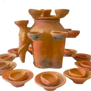 Deshi Kohar Chhath Puja Koshi Set/ Chhath Puja Set Pottery (Pack of 24) Table Diya Set